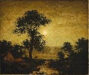 Ralph Albert Blakelock Moonlight oil on canvas